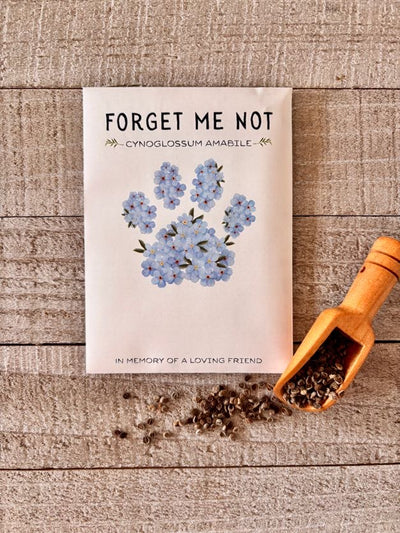 Forget-Me-Not - Paw Print Seed Packets