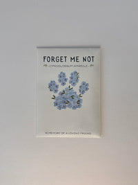 Forget Me Not Paw Print